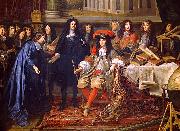 unknow artist Colbert Presenting the Members of the Royal Academy of Sciences to Louis XIV in 1667 USA oil painting artist